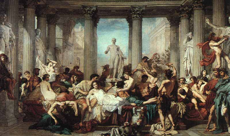 I romani della decadenza, dipinto di Thomas Couture